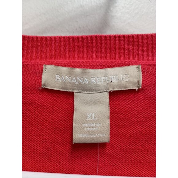 Banana Republic Cardigan Womens Size XL Pink Embellished Preppy Button Up NEW - Picture 4 of 12